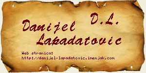 Danijel Lapadatović vizit kartica